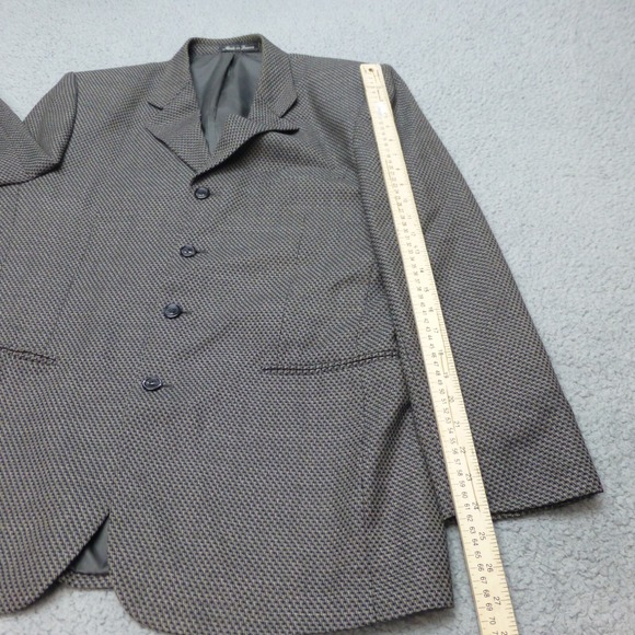 Baracuta Suit Jacket Mens 42R Brown Black Single Breasted Blazer Notch Lapel - Picture 12 of 14